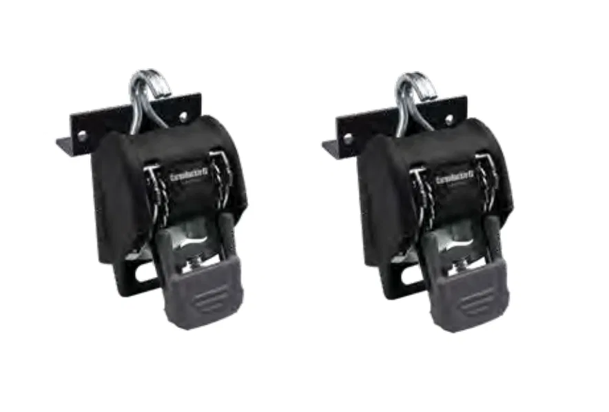 F18816 – IMMI Tie Down Strap, Ladder 7 Foot Length x 1-1/4 Inch Width With Retractable Ratchet 677 Pound Load Capacit...